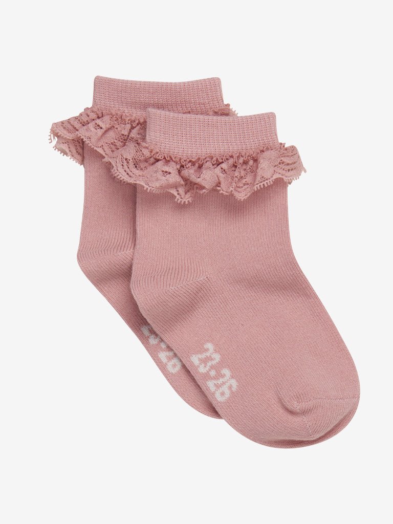 Ruffle sokken rose - Charly's