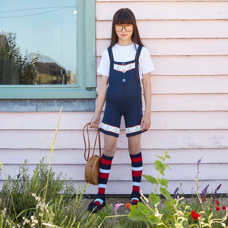 SAILOR KNITTED PLAYSUIT - Charly's