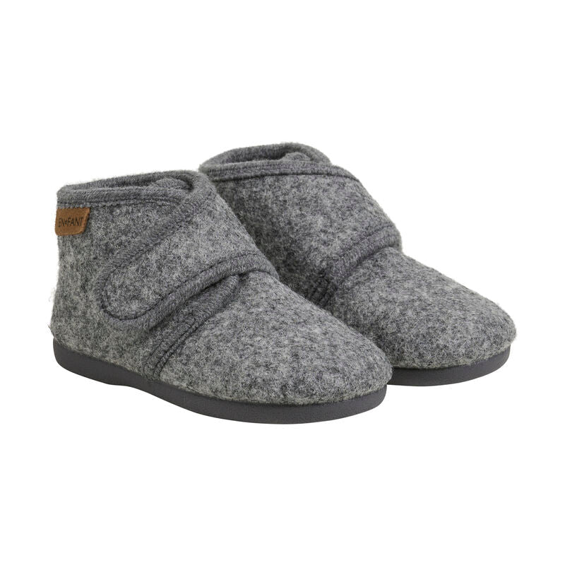 Slof harde zool dark grey - Charly's
