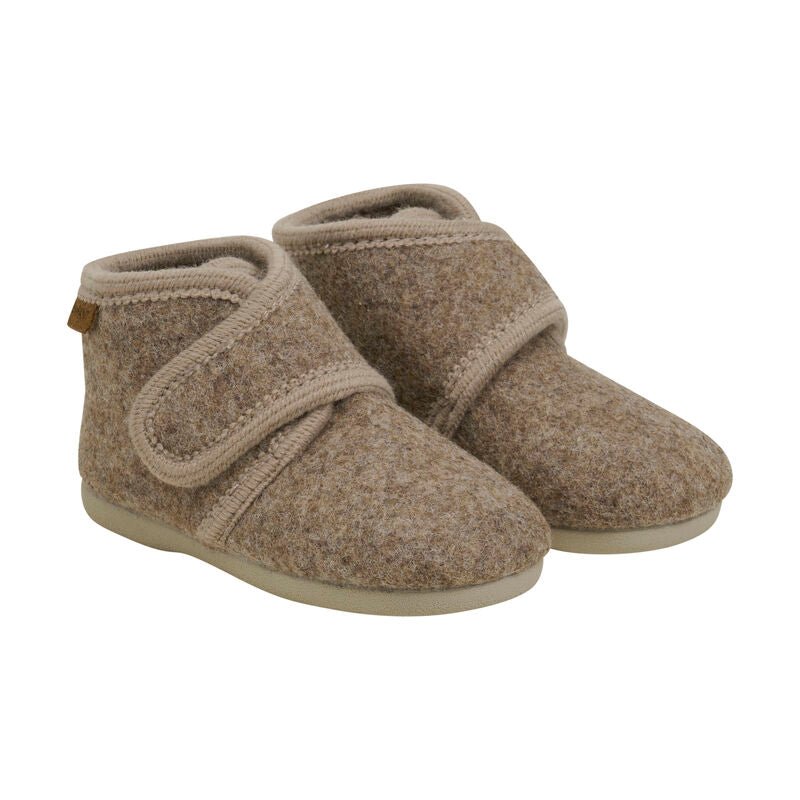 Slof harde zool walnut - Charly's