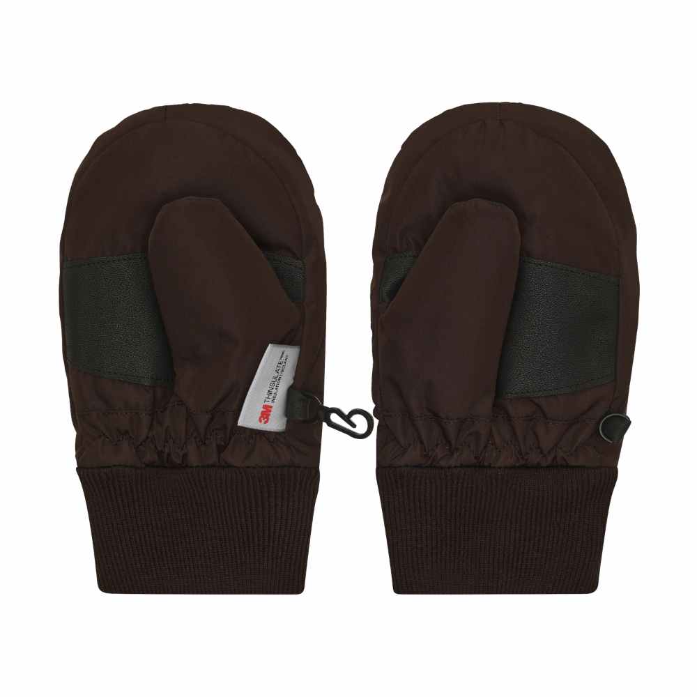 Mouffles imperméables enfant grain de café