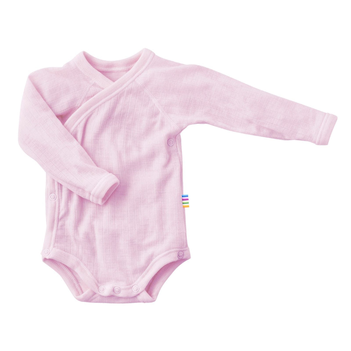 Wikkelromper merino wol rose - Charly's