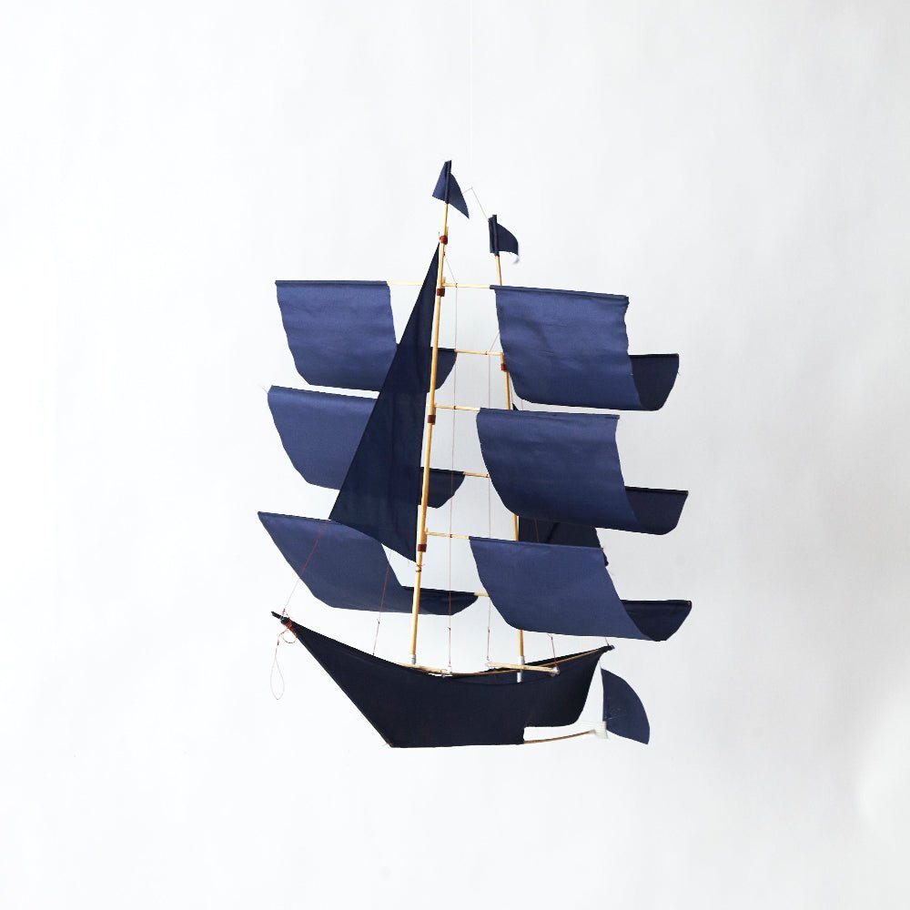 Zeilschip vlieger blauw - Charly's