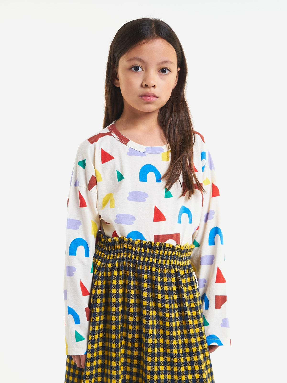 BC vichy jacquard skirt | MIDNIGHT BLUE - Charly's