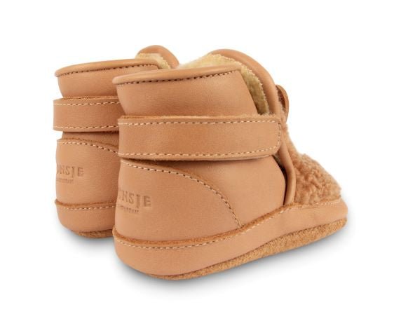 Slofjes light maple faux fur - Charly's