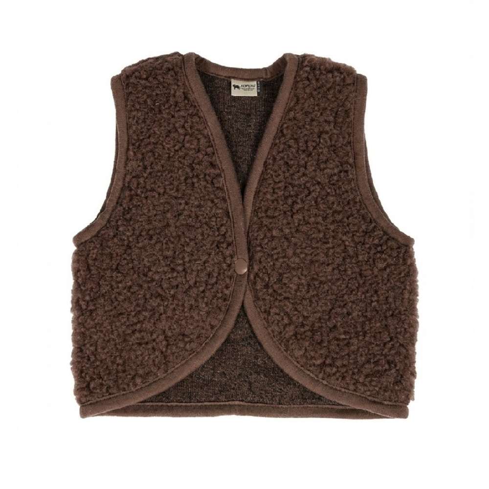 Gilet sans manches bébé chocolat