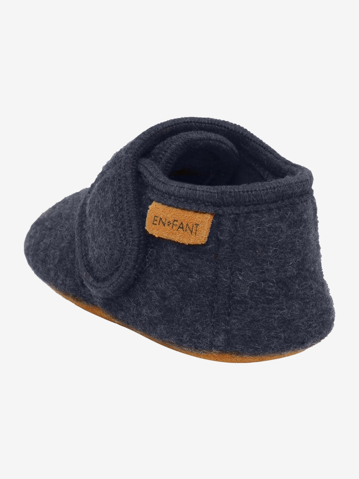 Babyslofjes navy borduur achterkant