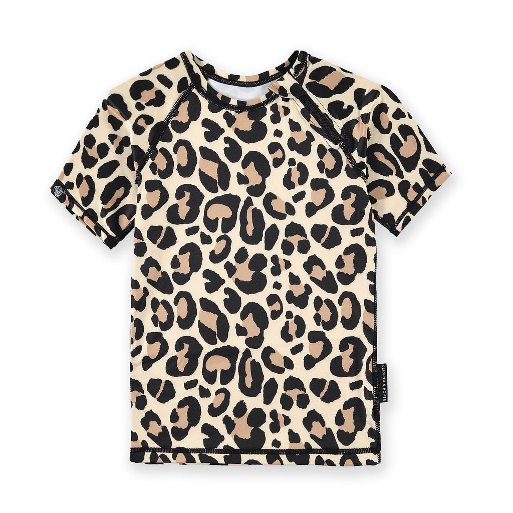 T-shirt de bain anti-UV Léopard