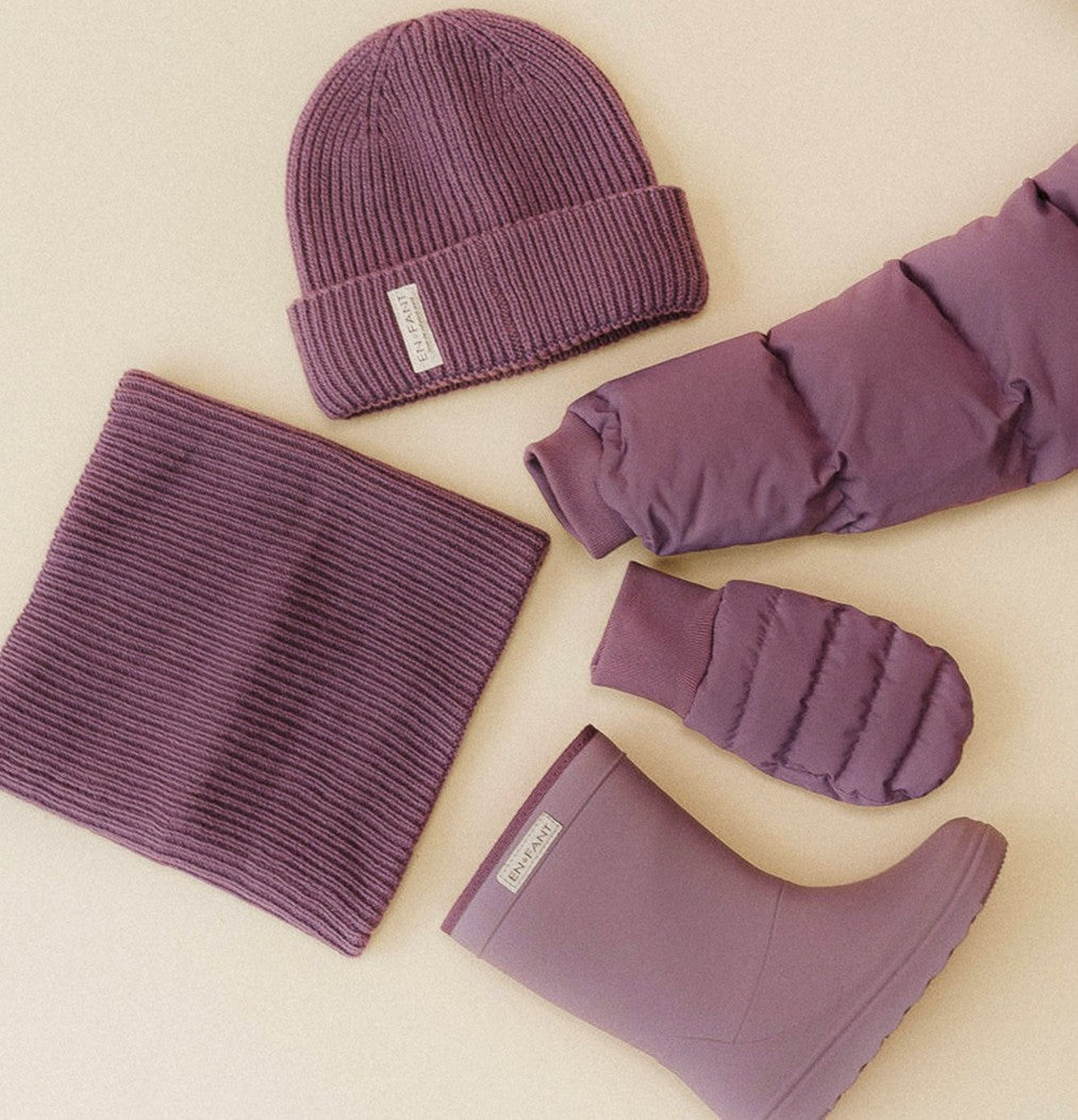 Bonnet laine campanule enfant