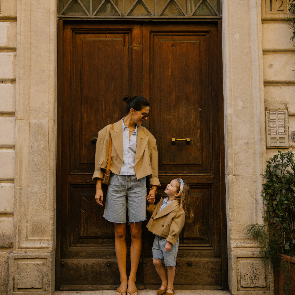 Short bleu enfant