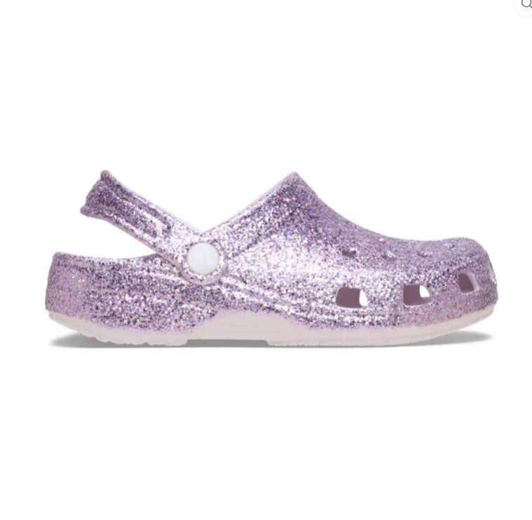 Crocs à paillettes multicolores