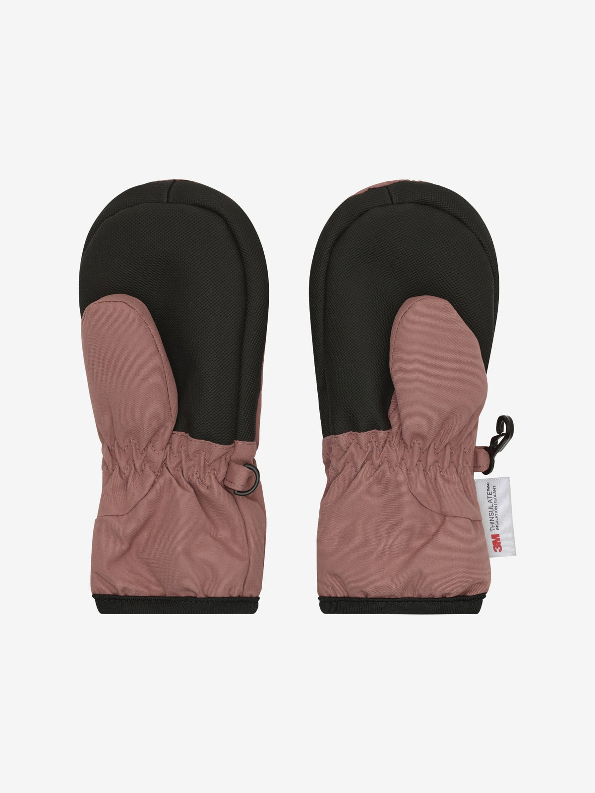 Mouffles imperméables en loupe de bois avec fermeture éclair pour enfant