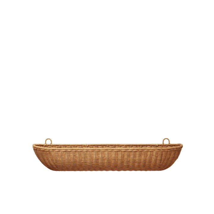 Panier mural tressé naturel