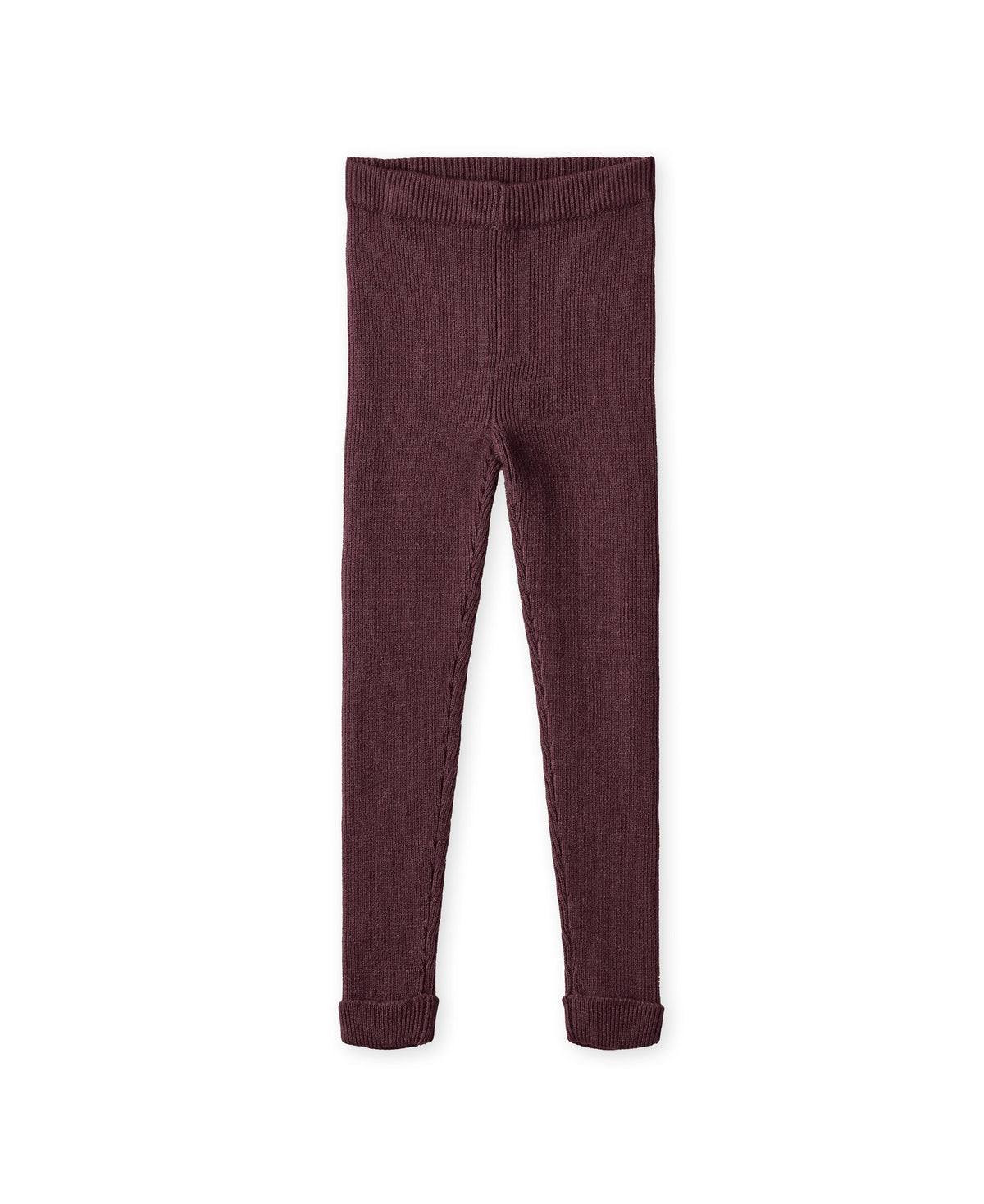 Legging côtelé bordeaux