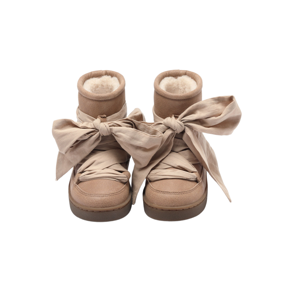 Bottes Ganza en cuir noisette