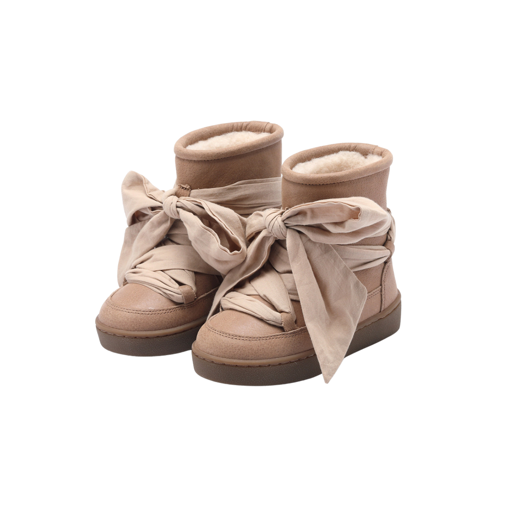 Bottes Ganza en cuir noisette