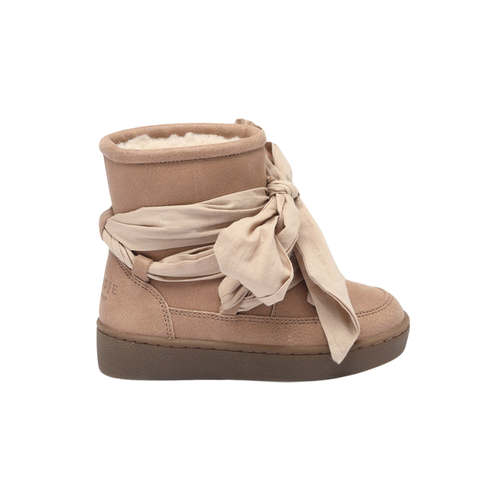 Bottes Ganza en cuir noisette