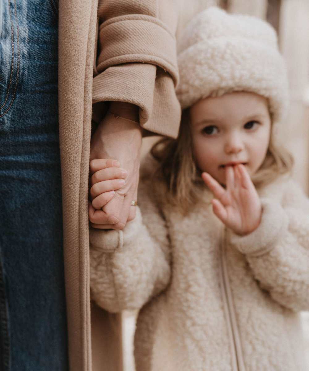 Veste 100% laine beige