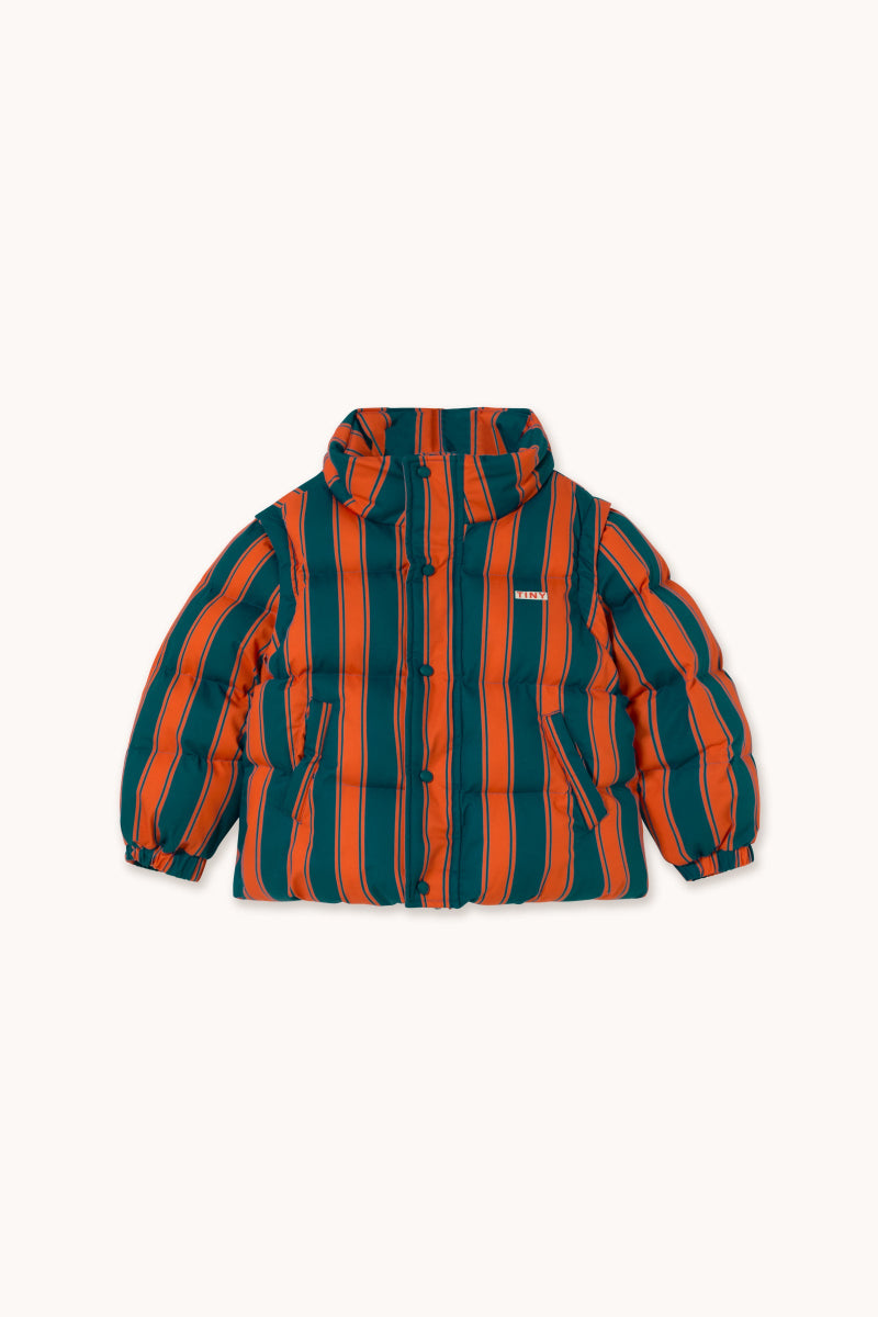 Veste rayures rétro rouge
