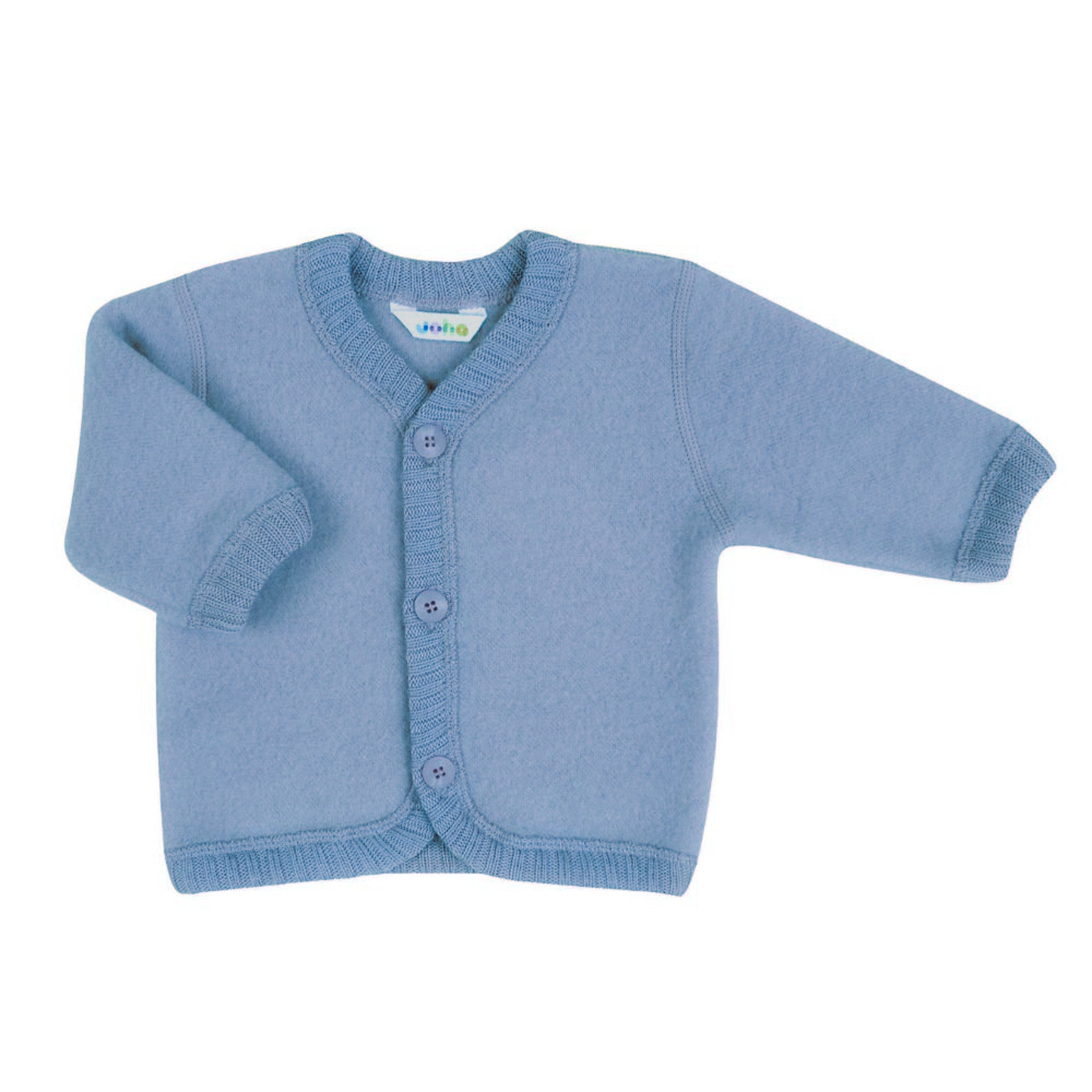 Gilet polaire en laine bleu