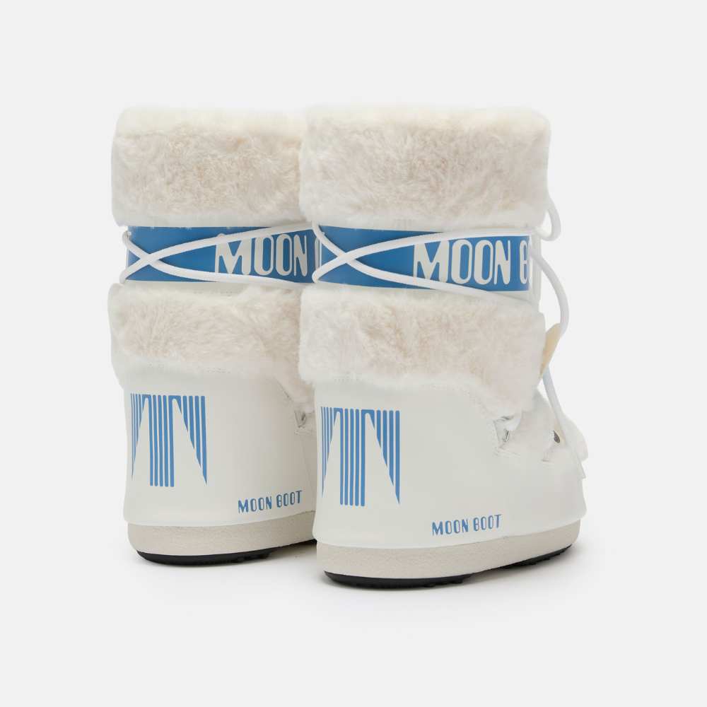 Botte après-ski blanc bleu haute
