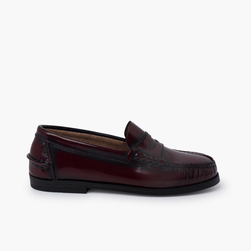 Mocassins bordeaux