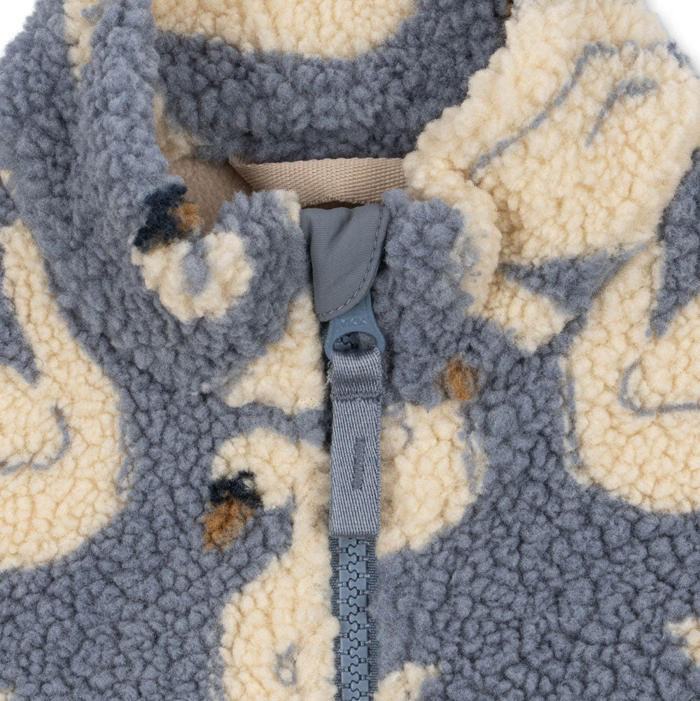 Veste teddy cygnes