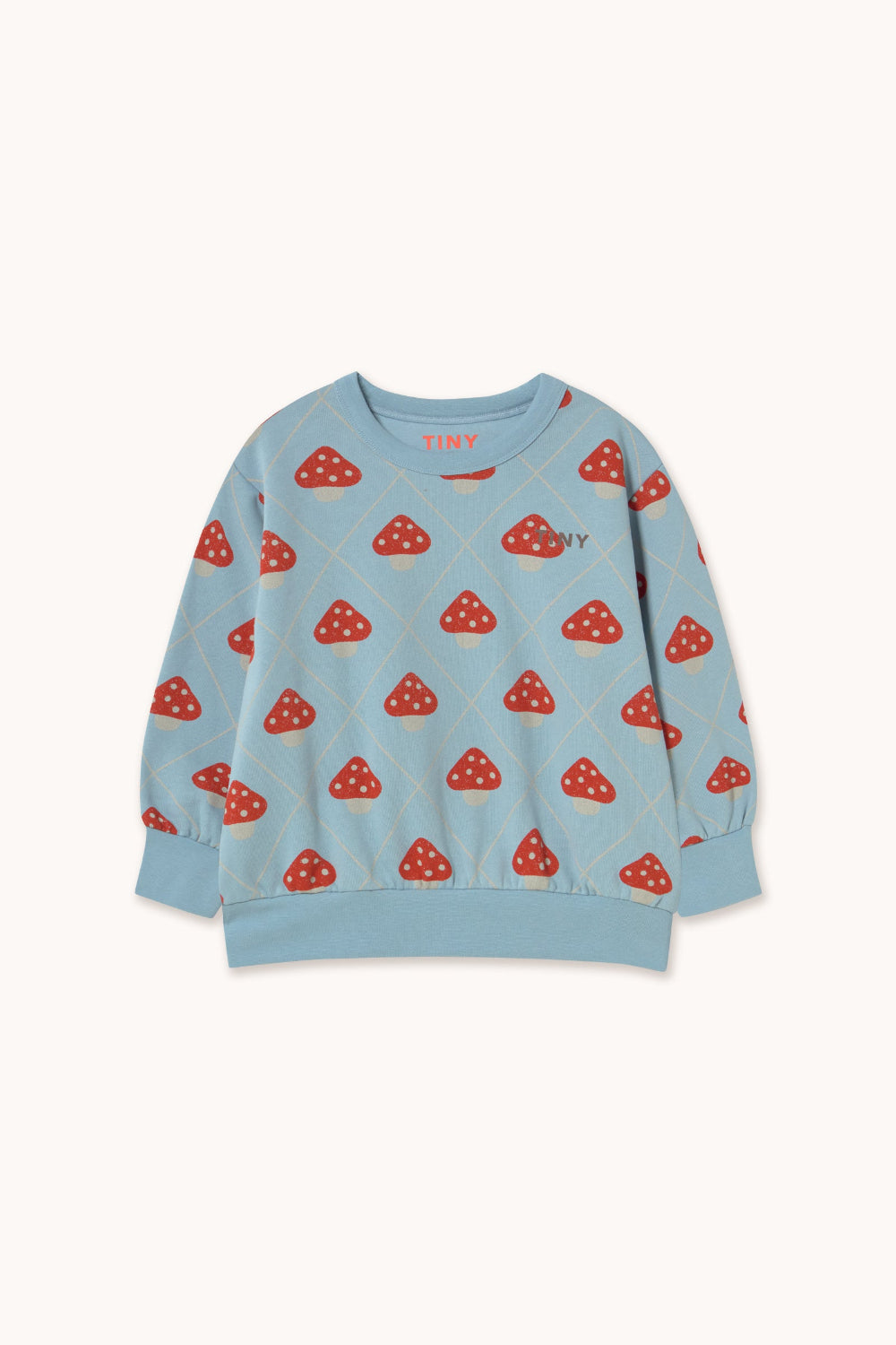 Pull champignons bleu