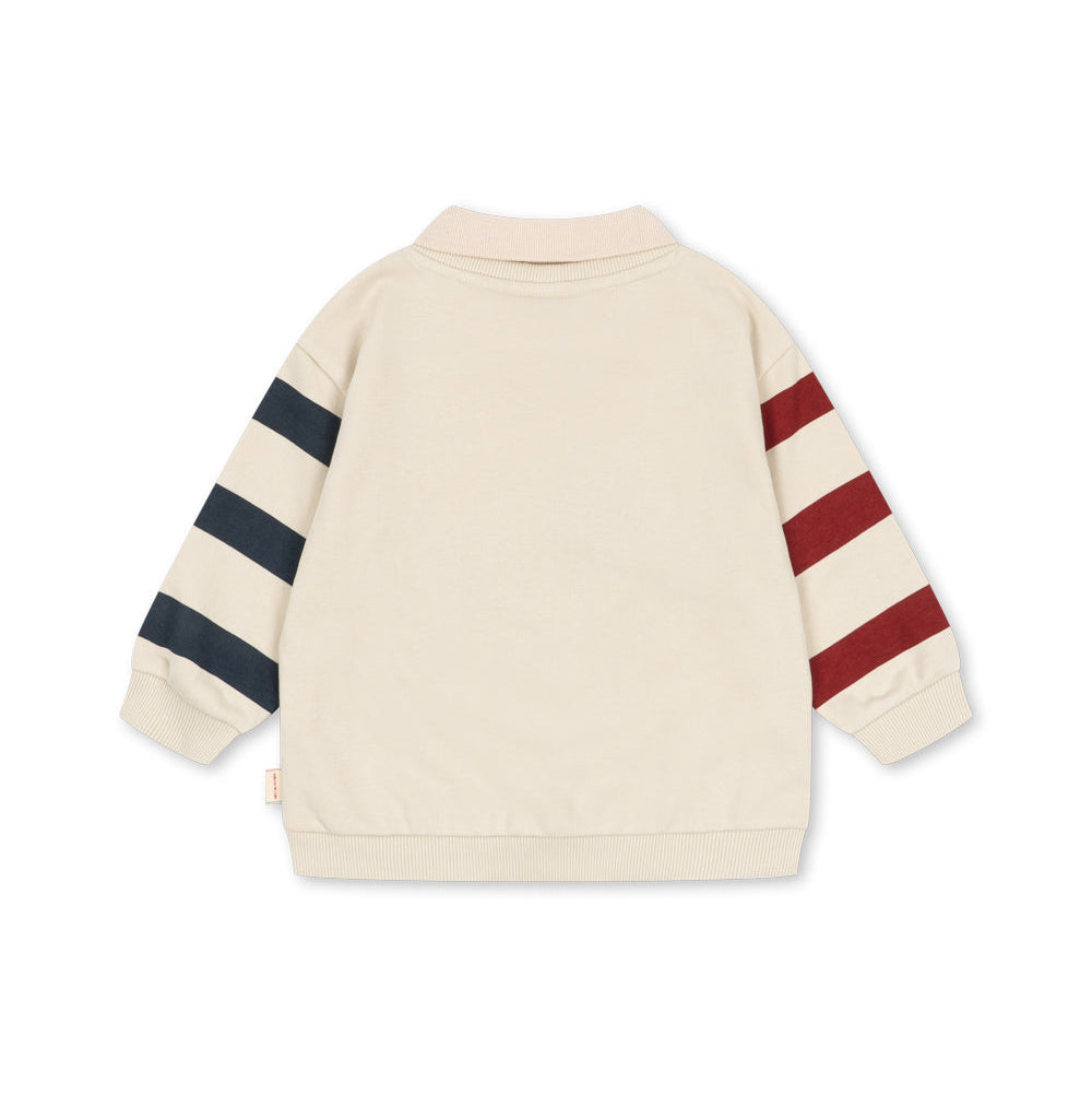 Pull rayures mouchetées