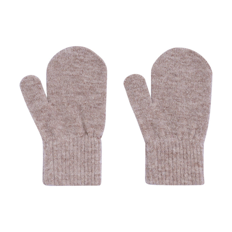 Moufle en laine taupe