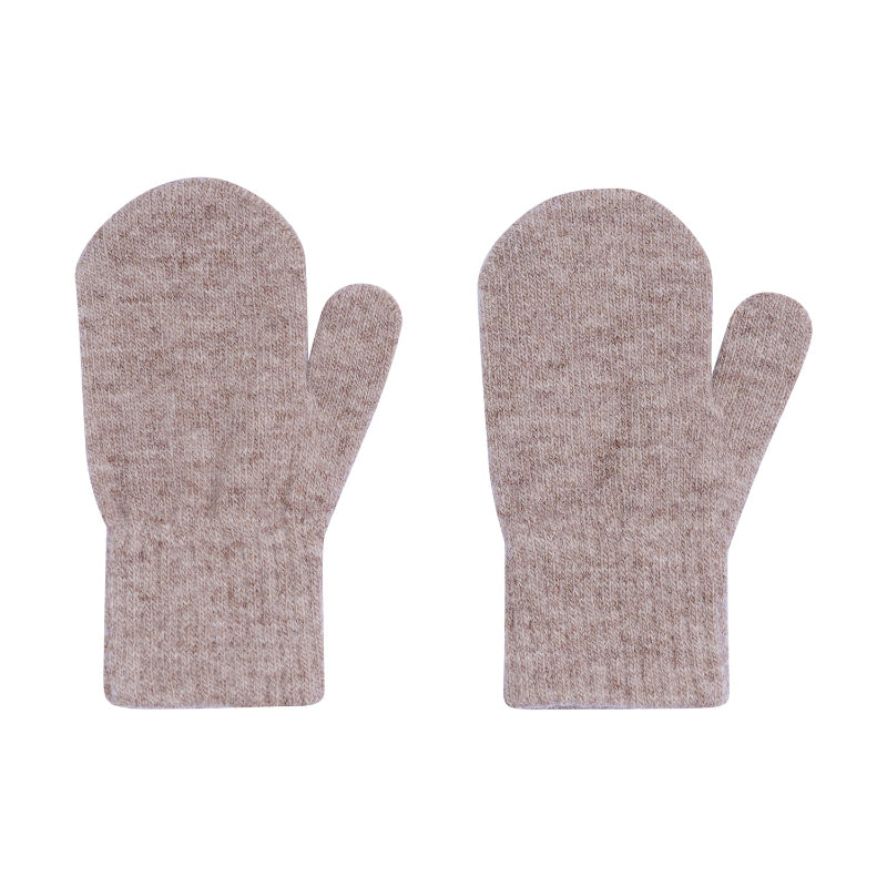 Moufle en laine taupe