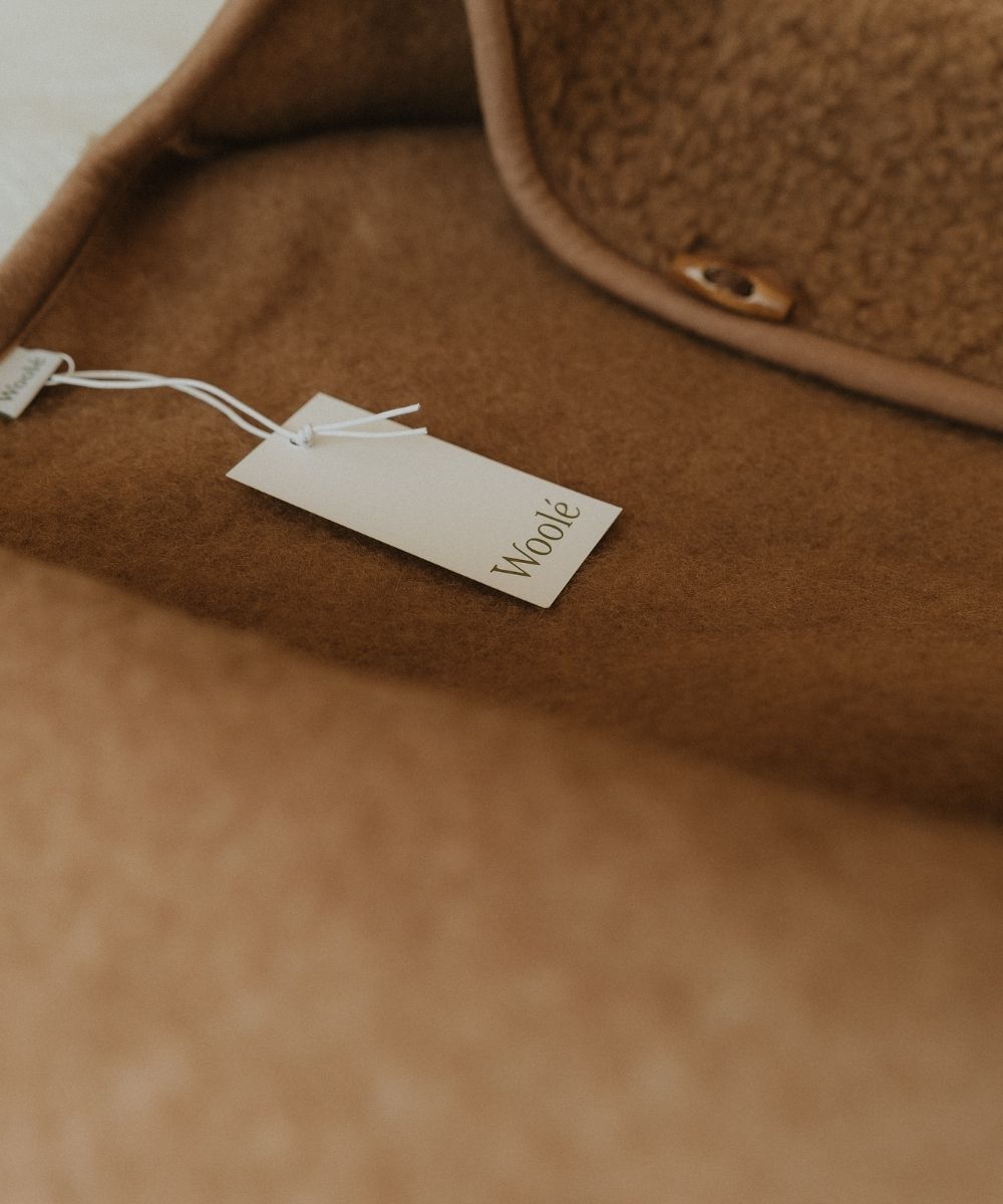 Bodywarmer 100 % laine marron