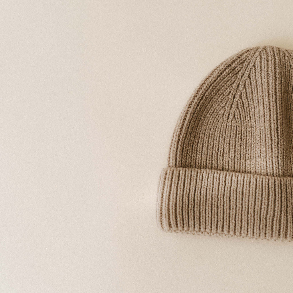 Bonnet 100% laine sable