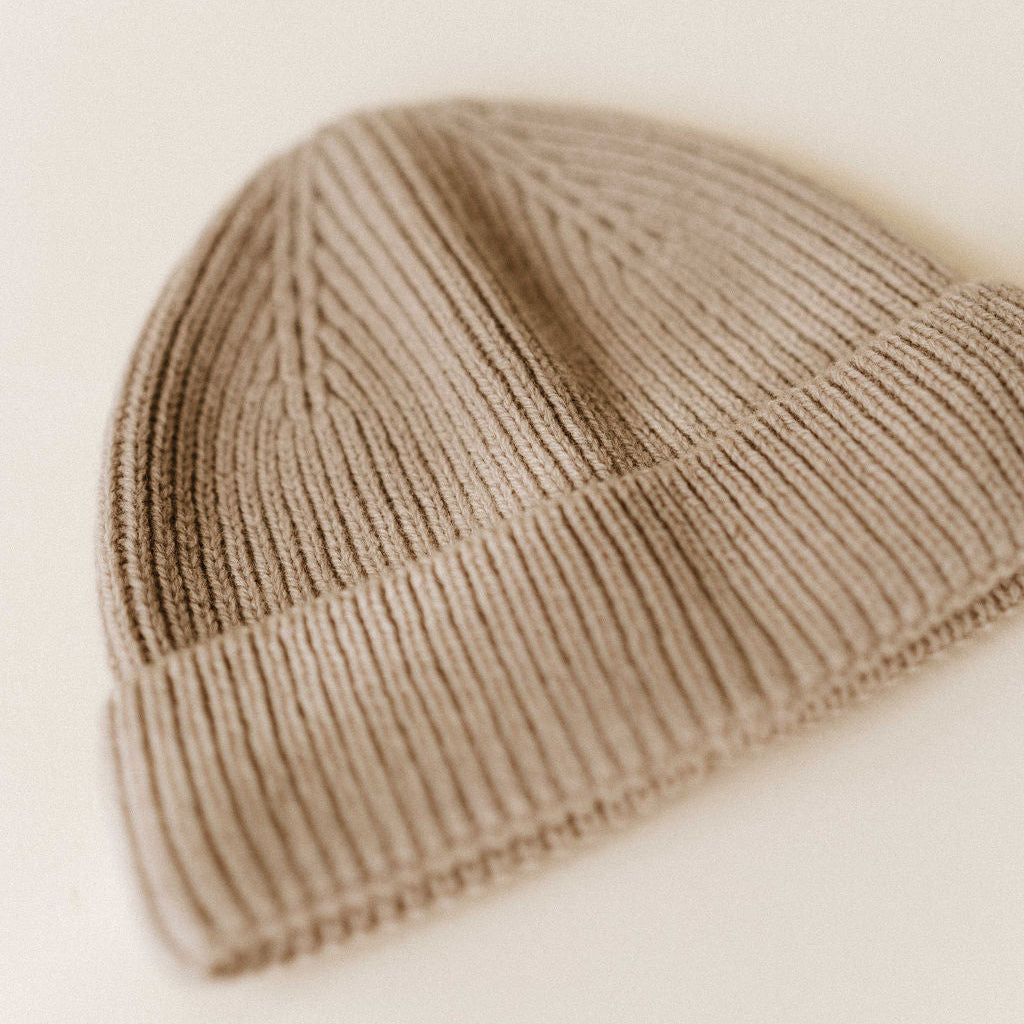 Bonnet 100% laine sable