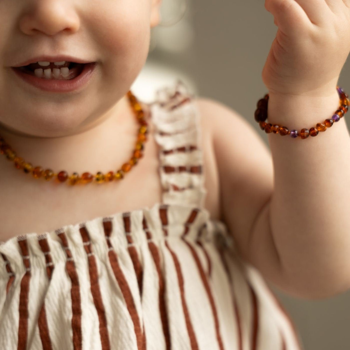 Barnsteen armband amethyst - Charly's