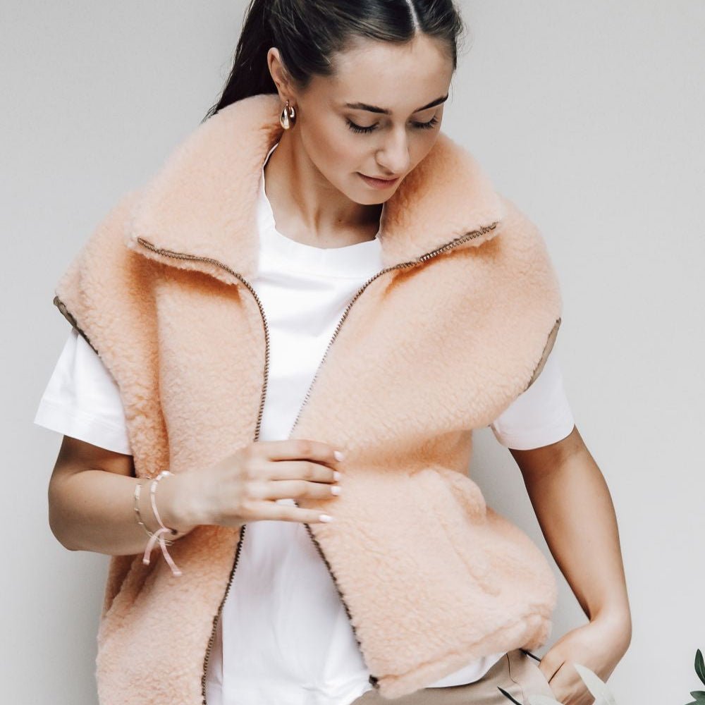 Bodywarmer isla adult apricot - Charly's