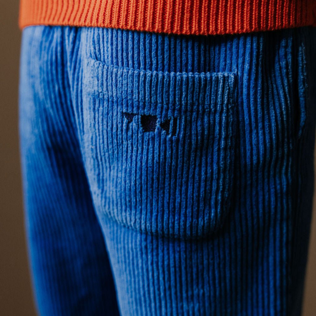 Broek corduroy cobalt - Charly's
