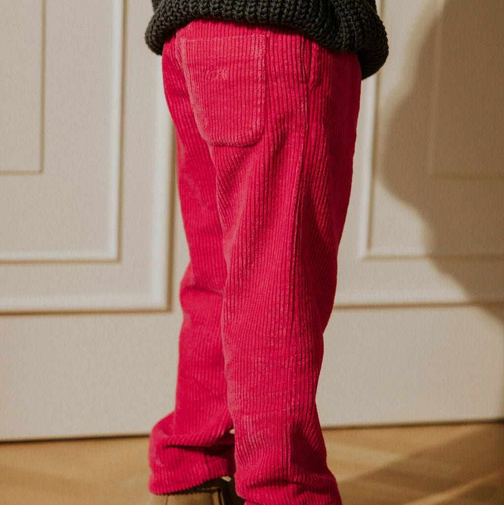 Broek corduroy fuchsia - Charly's