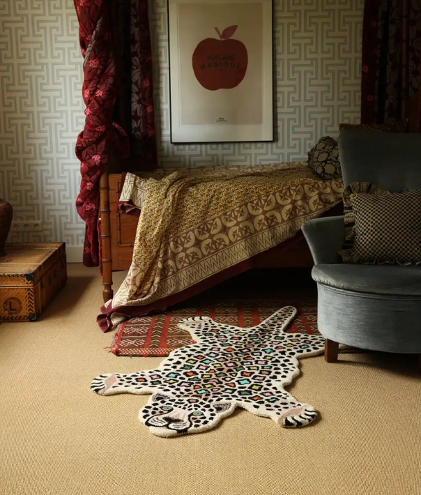 Tapis de sol léopard disco grand