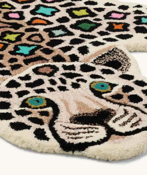 Tapis de sol léopard disco grand