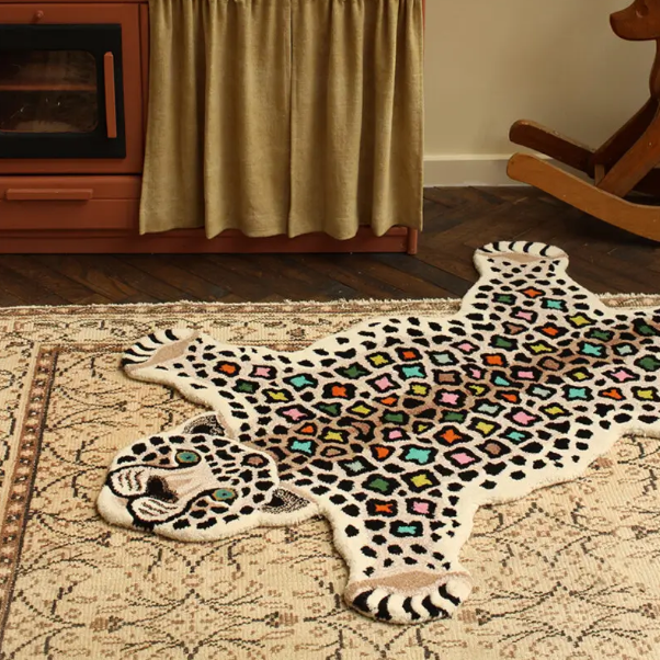 Tapis de sol léopard disco grand