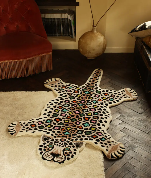 Tapis de sol léopard disco grand