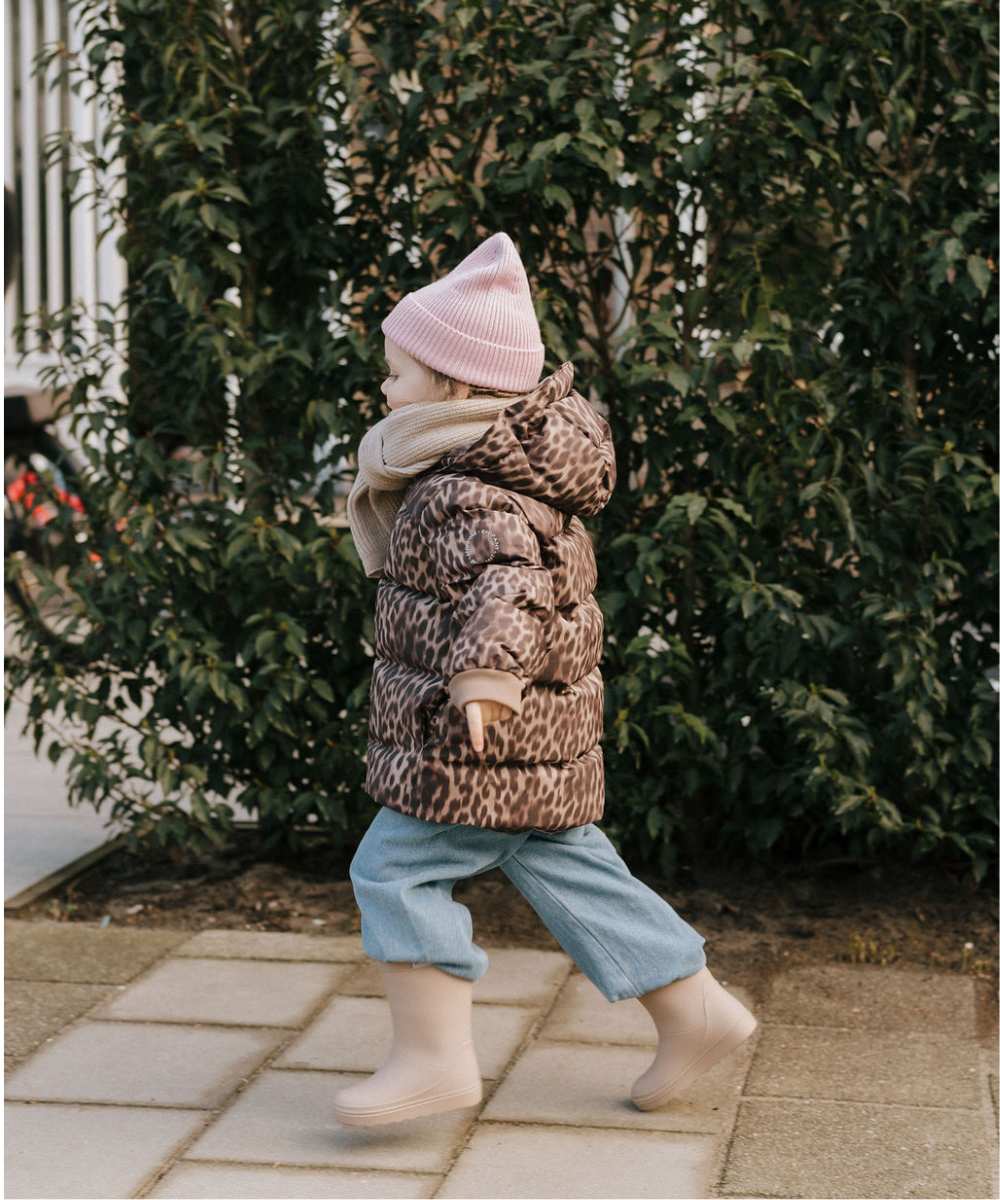 Manteau d'hiver léopard écorce de pin enfant
