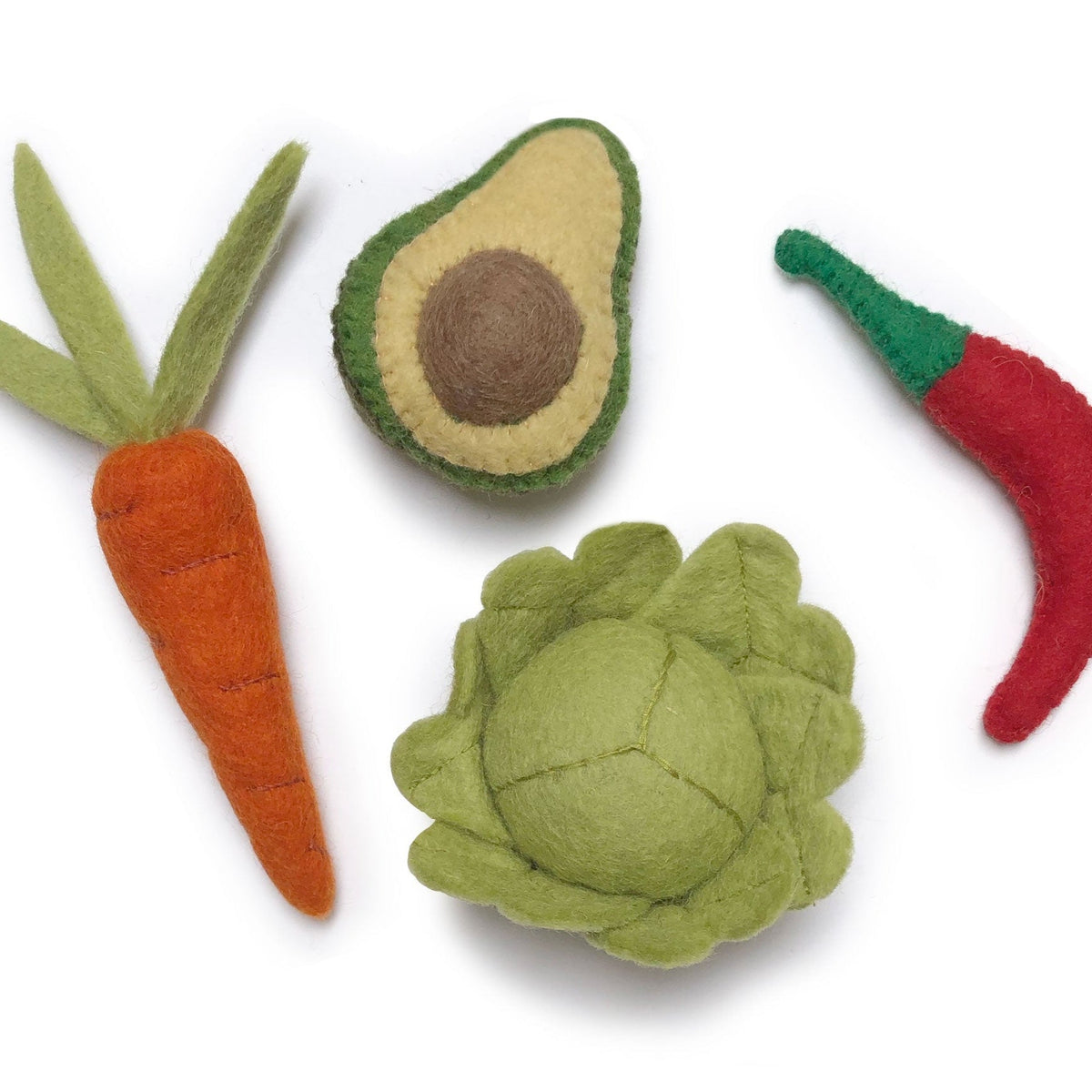 Handgemaakte vilten fruitset - Charly's