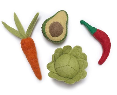 Handgemaakte vilten fruitset - Charly's