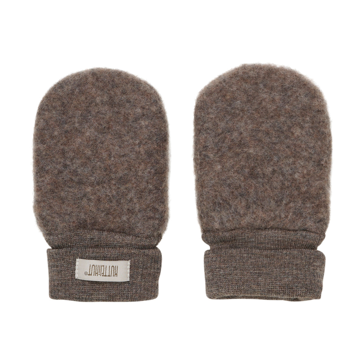 Handschoenen wolfleece bruin tweelaags - Charly's