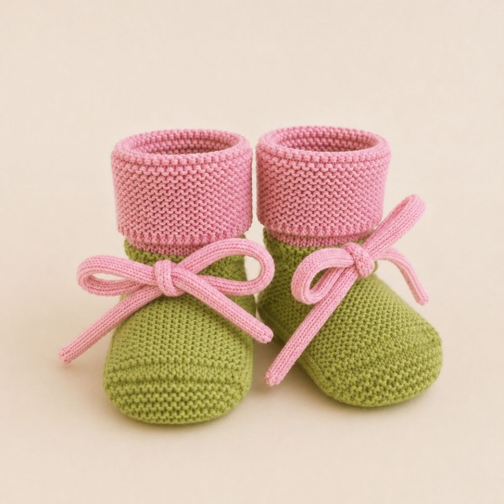 Chaussons rose bonbon en coton