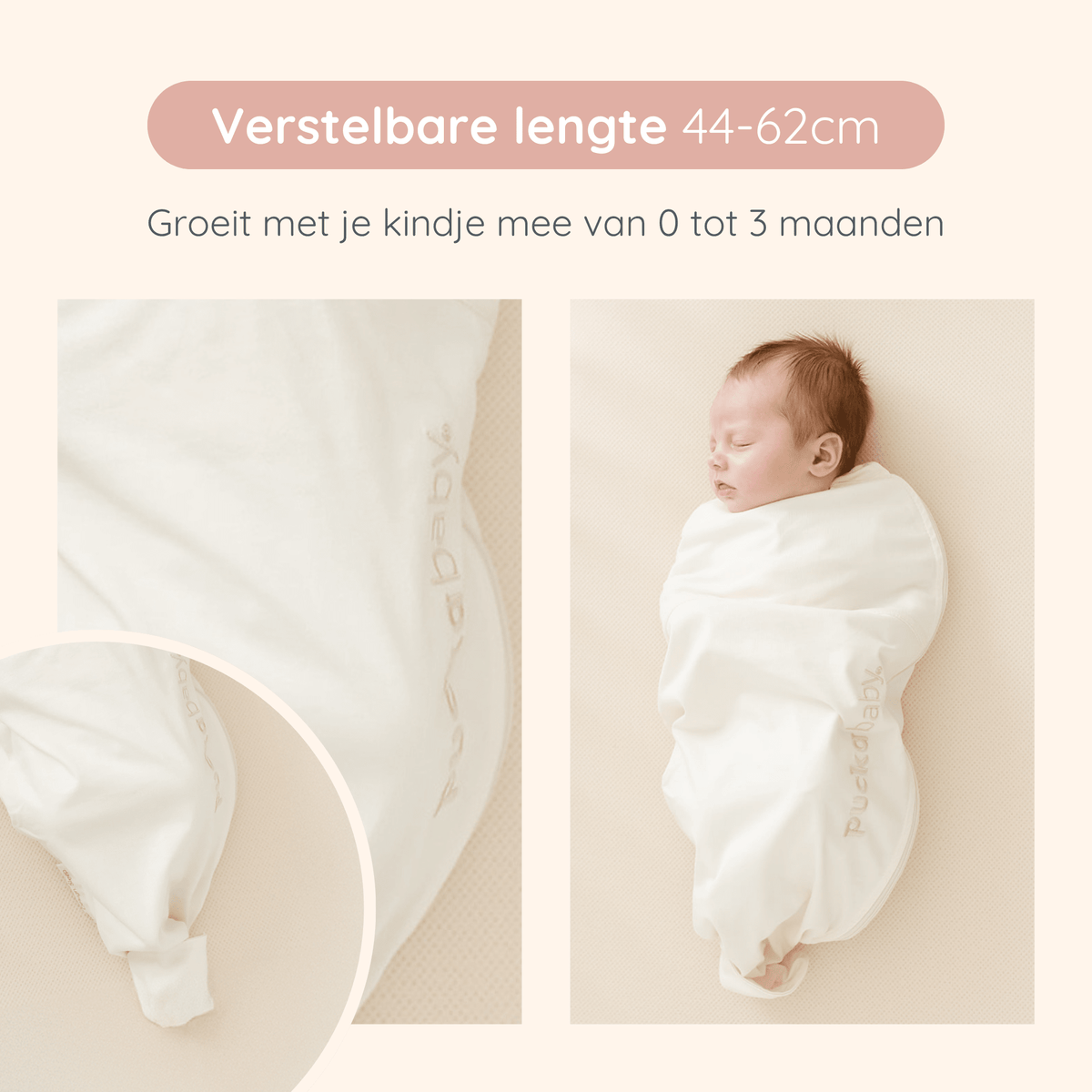 Inbakerslaapzak Piep 0 - 3M Pure - Charly's