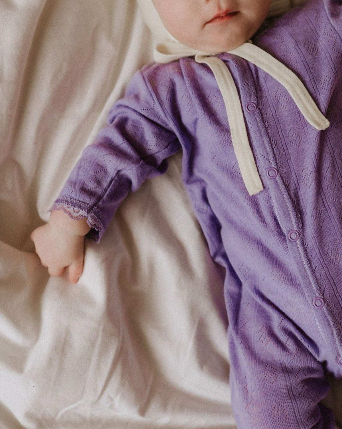 Jumpsuit paars pointelle - Charly's