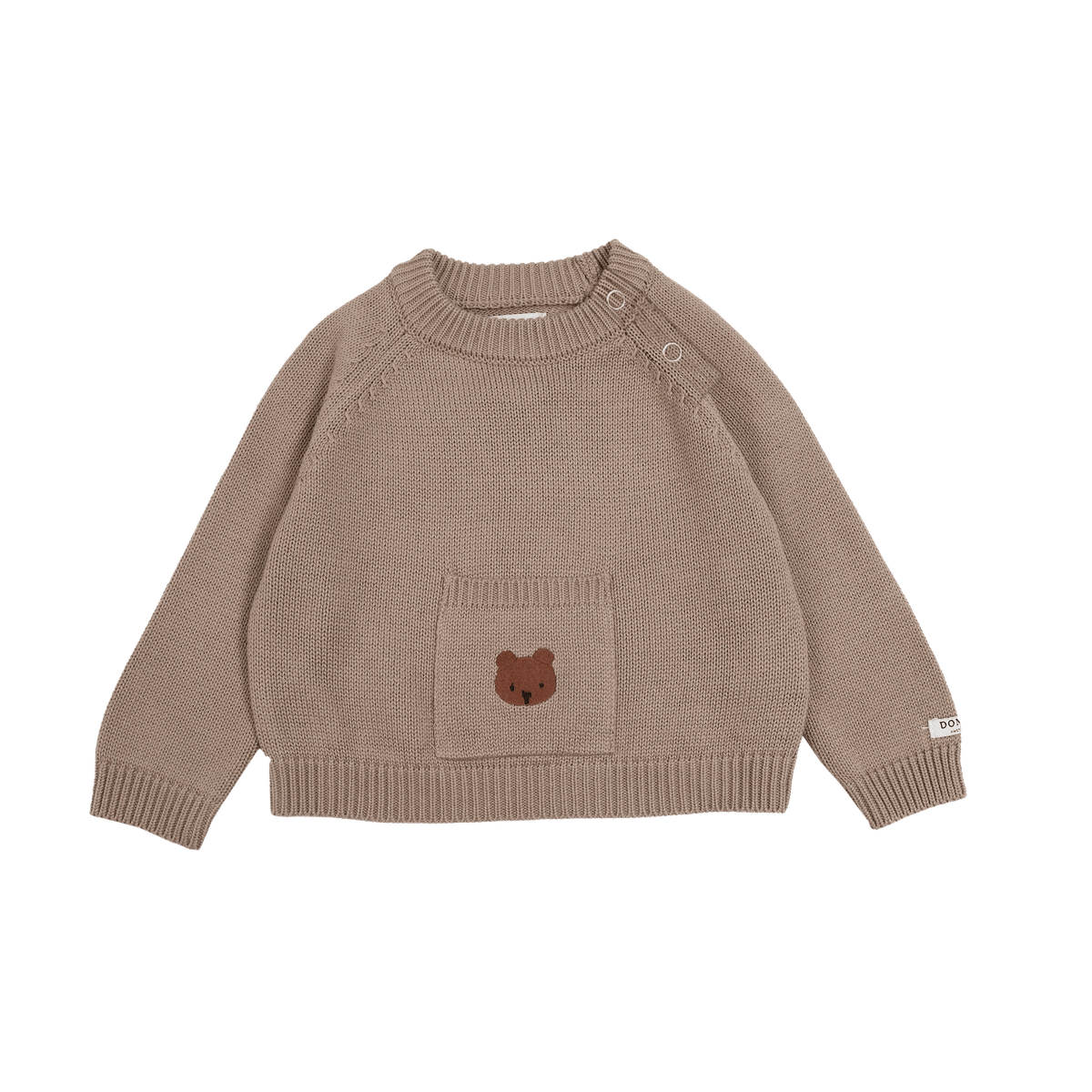 Loeke sweater bear taupe - Charly's